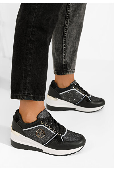 B T Shoes Sneakers Cu Platforma Elmyra Negri