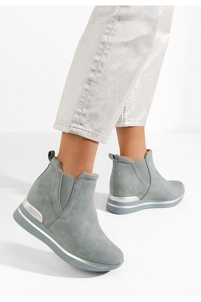 B T Shoes Sneakers Cu Platforma Sanera V2 Albastri