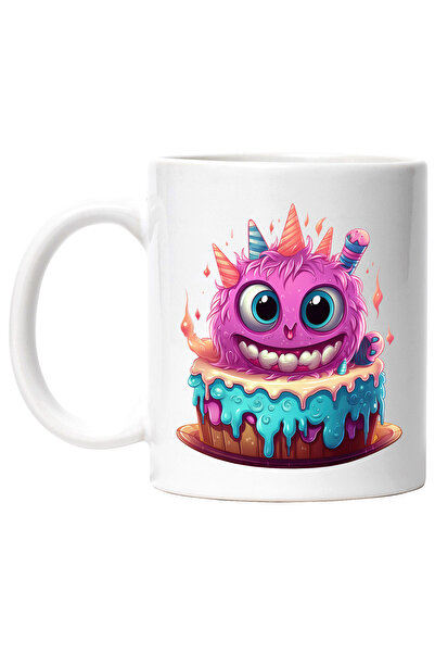 StoryGift Romania Cana Cu Un Tort Si Cu O Creatura In Forma De Minge | Roz | ...