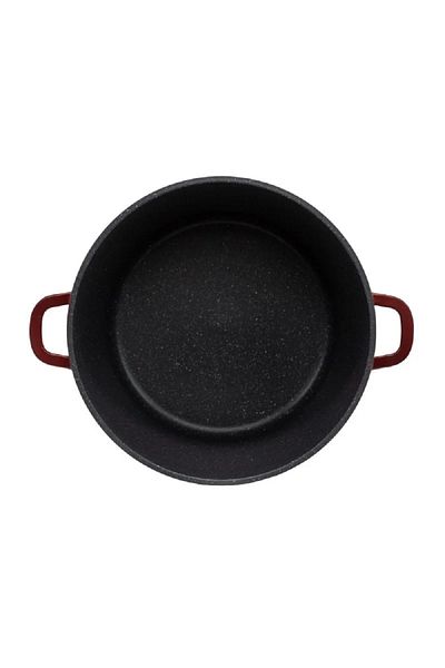 OEM Cast aluminum tall pot with lid, multilayer ceramic interior, 24x19 cm, 7l, induction base
