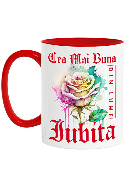 StoryGift Romania Cana Cu Textul Cea Mai Buna Iubita, Din Lume, Floare, Trand...