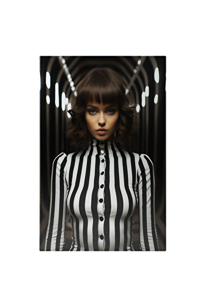 StoryGift Romania Tablou Canvas: Fotografie Cu O Fata Draguta - Camasa Cu Dun...