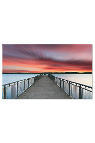 StoryGift Romania Tablou Canvas: Peisaj Rural Cu Rau In Primavara