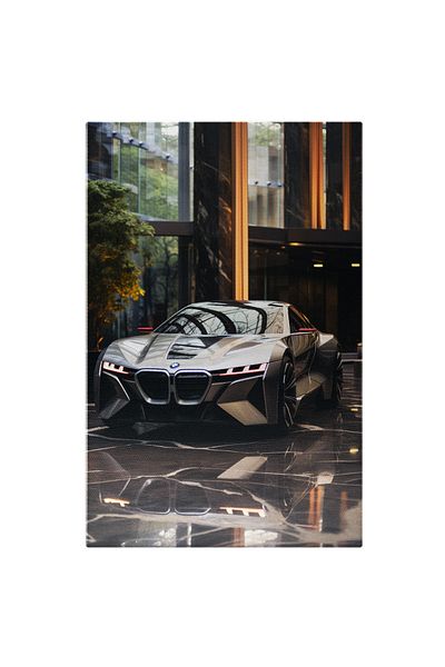 StoryGift Romania Tablou Canvas: Masina De Lux De La Bmw - Futurista Scumpa Pictura Digitala