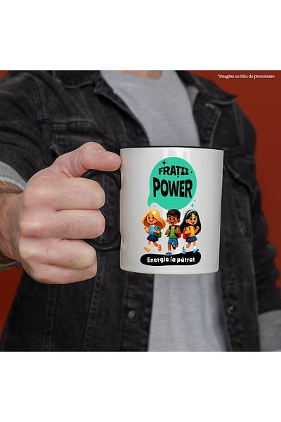 StoryGift Romania Mug Three brothers brothers power, family energy four, 330ml, Ceramic with Handle, With