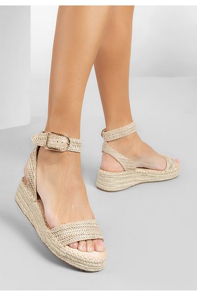 B T Shoes Sandale Tip Espadrile Veldia Bej