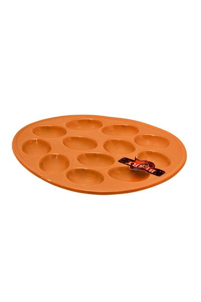 Generic Ceramic egg dish holds 12 eggs