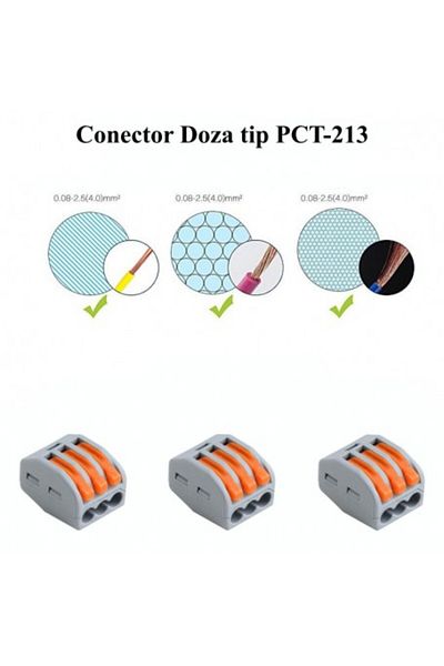 CLASSLIGHTS Conector rapid cu 3 poli, Electroaz