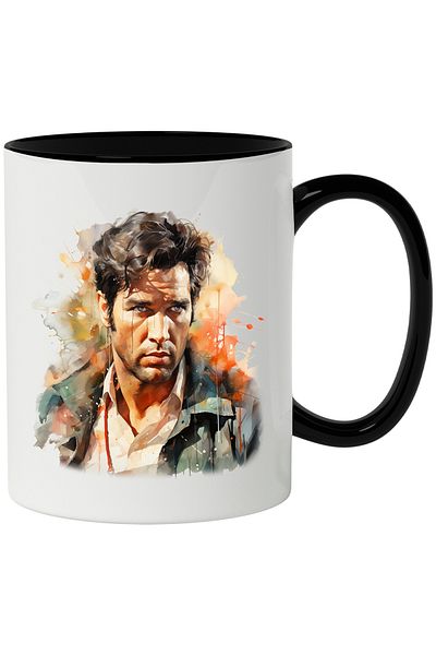 StoryGift Romania Mug With Elvis Presley, Singer, Actor, Celebrity, Artist, Multicolor 330 ml, , With
