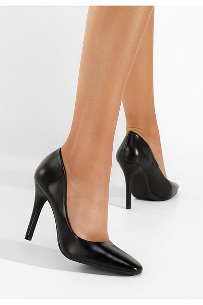 B T Shoes Pantofi Cu Toc Subtire Noli Negri