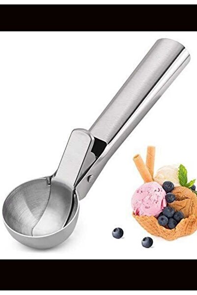 BRE HOME Stainless Steel Ice Cream Spoon, Fruit Picking Spoon, Halva Cookie Spoon