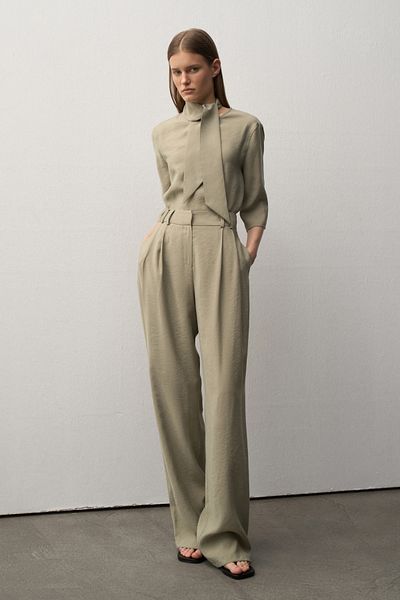 mathilda store Women's Green Lora Palazzo Trousers