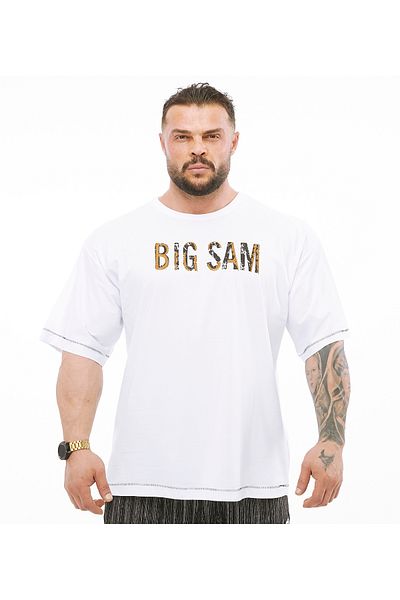 Big Sam تي شيرت قطن أبيض 2794