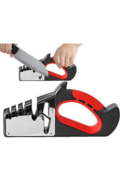 Saharaz 5 In 1 Knife Sharpener,Durable Non Slip,Use for Repair,Polish,Perfect for Household Chef’s Choice