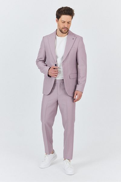 Frappoli Alfredo Men's Lilac Spring-Summer Slim Fit 2-Piece Suit