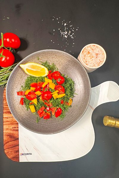 Decorita Glass Cutting Board with Handle - Glass Cutting Board |   Horizon |   28cm X 40cm