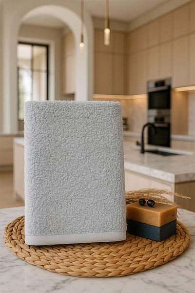 Nazik Home Set de 6 prosoape de mână din bambus 500 g/m² (30 X 50 CM)