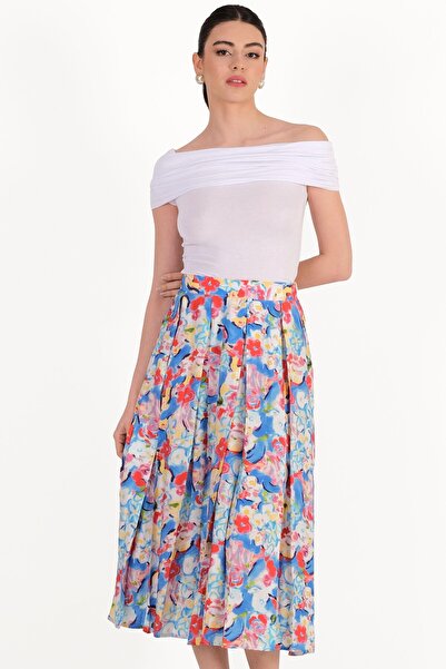 Spazio Decenzio Kayık Yaka Omuz Açık Bluz BEYAZ