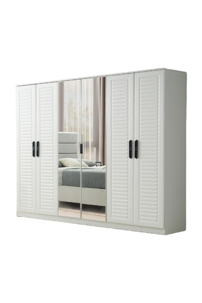 Avm 24 Toros 6 Kapaklı %100 MDF Gardırop | Ücretsiz Teslimat ve Kurulum