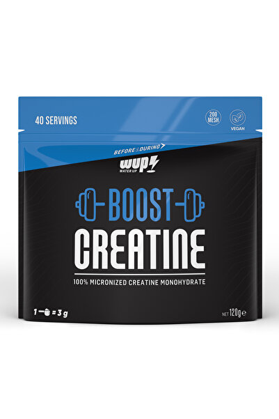Water Up WUP Boost Creatine, 120 gr 40 Servis, %100 Mikronize Kreatin Monohid...
