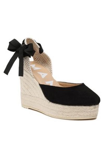 Manebi espadrile cu platformă pentru femei ESPADRILE K 1.0 negre