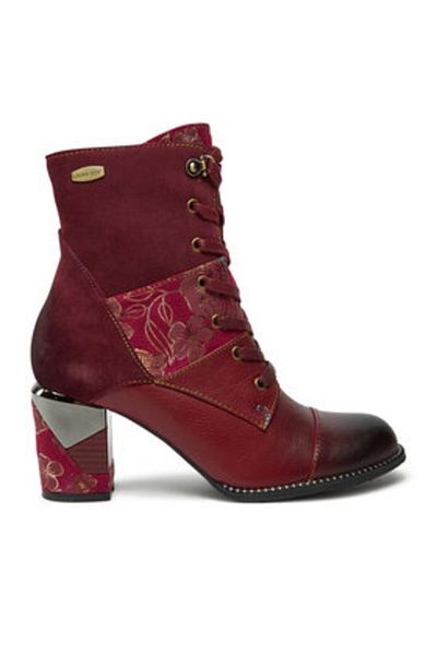 LAURA VITA women's ankle boots MAEVAO 02 red
