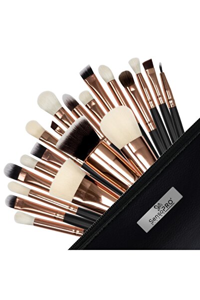 SensoPRO Milano Set de pensule de machiaj, 20 de piese, Golden Choco