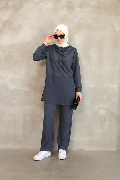 ESL ESLEM Women's Chiffon Detailed Summer Tracksuit Set