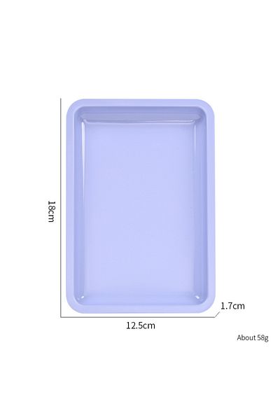 Choice PURPLE New Stainless Steel Cosmetic Storage Tray Nail Art Equipment Plate Doctor Surgical Dental Tra