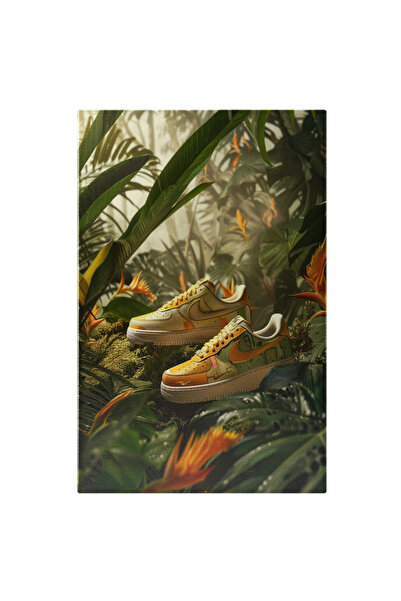 StoryGift Romania Tablou Canvas Adidași Nike Cameleon Încadrarea În Peisajul Tropical Clima Umedă , Pictura Digit