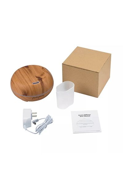 MACVI Difuzor Aromaterapie Macvi® 550 ml, Bej, cu LED 7 culori si functie de umidificator