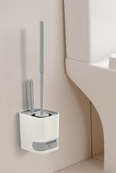 ASlife Home Mini Brush Toilet Brush Set with Hanging Waste Water Tank