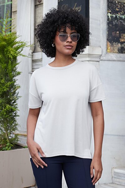 Jument Жіноча модна бавовняна блуза з широким коміром, низькими плечима і роз...