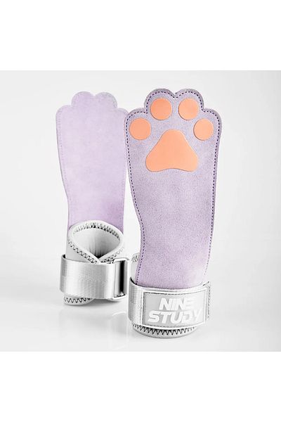 Choice Dog paws-Purple Weight Lifting Hooks Nylon Training Straps Hand-Bar Wrist Straps Gym Fitness Hook we