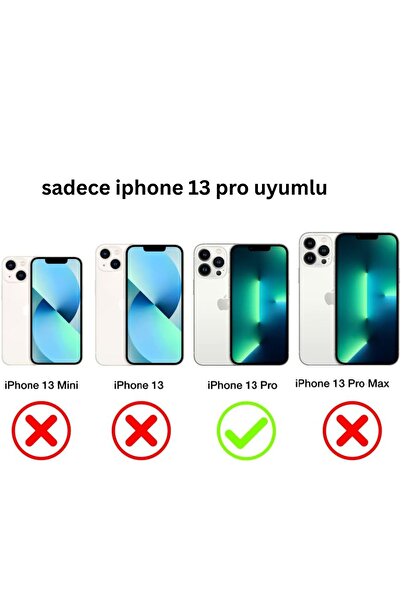 PSGT apple ( Iphone 13 pro ) Uyumlu Kılıf Logo Yeri Açık Metalik Kılıf Şeffaf Silikon