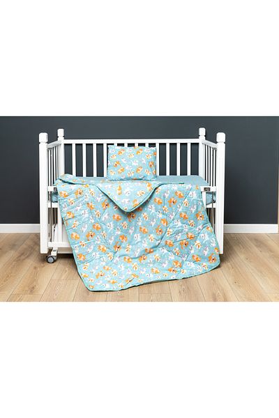 Kidboo Baby Duvet Cover Set Cat 3 Pieces with Bag 100X150