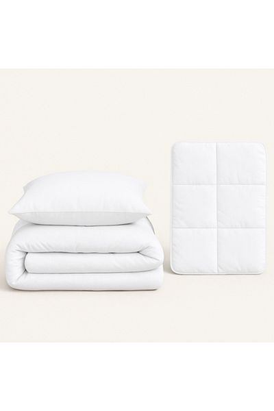 Pazar Home Bedding مفرش نفرين بحشوة غير ثابتة متكون من 7 قطع قطني من 300 غرزة