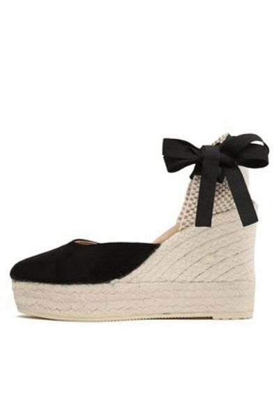 Manebi espadrile cu platformă pentru femei ESPADRILE K 1.0 negre