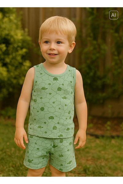 kitikate Organic Luca Set of 2 Green