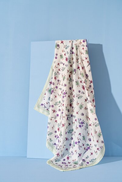 JAWEL Women's Digital Printed Flower Pattern Soft Scarf