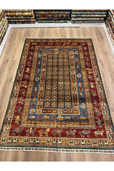 fethiyehalıkilim El Dokuma Afgan Pazırık l Halısı –%100 Yün %100 El Dokuma Naturel Dekoratif Halı El İşi Özgün