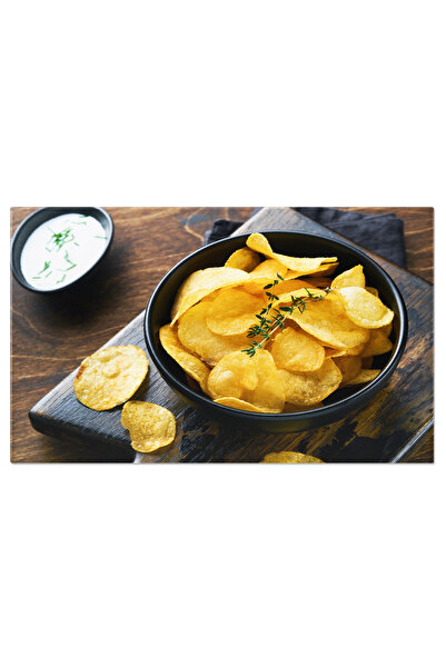 StoryGift Romania Tablou Canvas Chipsuri De Cartofi Crocante Gustul Irezistibil Al Chipsurilor Crocante, Perfecte