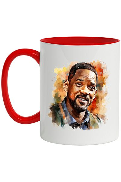 StoryGift Romania Mug With Will Smith, Actor, Celebrity, Movies, Rapper, Multicolor 330 ml, Ceramics, With ,STG.
