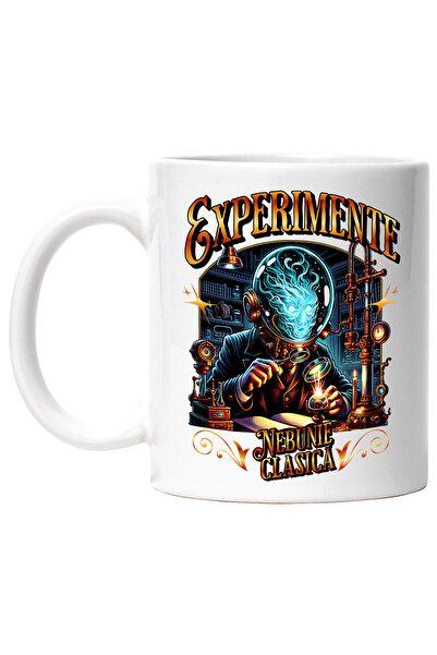 StoryGift Romania Cana Om de stiinta Experimente. Nebunie clasică, 330ml, Cer...