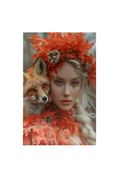 StoryGift Romania Tablou Canvas Prietene Bune, O Fata Blonda Cu Par Impletit ...