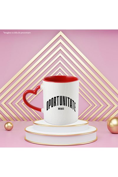 StoryGift Romania Mug The Word Opportunity, Motivational, Self Help, Self Understanding, Appreciation, With ,STG