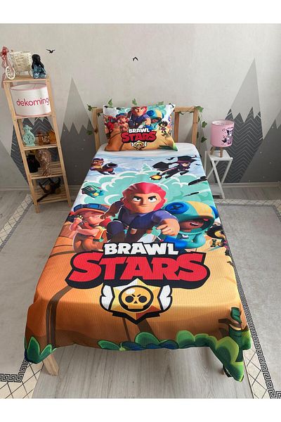 dekomingo Brawl Stars Patterned Baby and Children's Room Pike Set
