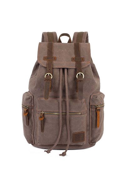 JOLAR. Canvas backpack, for travel, hiking, laptop compartment, anti-theft pocket, JOLAR.