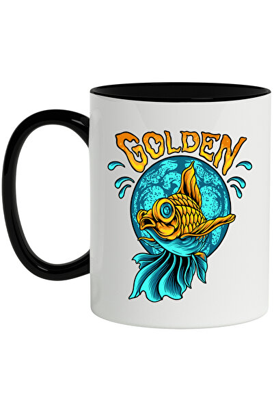 StoryGift Romania Cana Cu Mesaj In Engleza Golden, Peste, Auriu, Sfera, Apa, ...