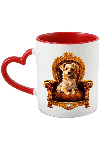 StoryGift Romania Cana cu un catel care sta pe un scaun de nobil, ilustratie,...